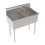 Krowne Metal
BS-1818-2
Commercial Sink,
(2) Two Compartment,

 Construction
with 
and 
- 400" W