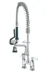 Krowne Metal 18-408L Krowne Royal Series Space Saver Pre-Rinse Assembly with Add-On Faucet with 8" Spout