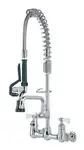Krowne Metal 18-708L Krowne Royal Series Space Saver Pre-Rinse Assembly with Add-On Faucet with 8" Spout