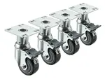 Krowne Metal 28-135S Krowne Heavy Duty Adjustable Height Plate Caster