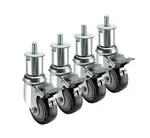 Krowne Metal 28-156S Krowne Adjustable Height 1/2"-13 Threaded Stem Caster