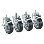 Krowne Metal 30-141S Krowne Low Profile 1/2"-13 Threaded Stem Caster