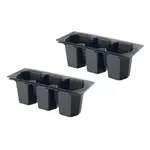 Krowne Metal 30-502 Krowne 2-Pack Three Compartment Bottle Wells for Ice Bins