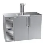 Krowne Metal DB52 2 Taps 1/2 Barrel Draft Beer Cooler - Stainless Steel, 2 Kegs Capacity, 115 Volts