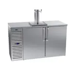 Krowne Metal DB60 2 Taps 1/2 Barrel Draft Beer Cooler - Stainless Steel, 2 Kegs Capacity