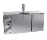 Krowne Metal DB72 3 Taps 1/2 Barrel Draft Beer Cooler - Stainless Steel, 3 Kegs Capacity, 115 Volts