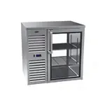 Krowne Metal KPT36L Pass-Thru Refrigerated Back Bar Cabinet  two-section