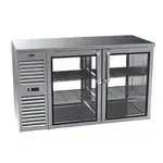 Krowne Metal KPT60L Silver 4 Solid Door Refrigerated Back Bar Storage Cabinet
