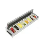 Krowne Metal KR-522 Royal Series Garnish Station with Sliding Cover