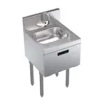 Krowne Metal KR19-18ST-E Underbar Sink Unit, Compartment with and / - 18"W x 19"D