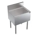 Krowne Metal KR19-24 Royal Series Underbar Ice Bin/Cocktail Unit, Stainless Steel with 80 lbs. Ice Capacity Bottle Wells - 24.00"W x 19.00"D