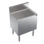 Krowne Metal KR19-24DP-10 Royal Series Underbar Ice Bin/Cocktail Unit, Stainless Steel with 100 lbs. Ice Capacity Bottle Wells 10-Circuit Cold Plate - 24.00"W x 19.00"D