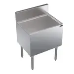 Krowne Metal KR19-24DP Royal Series Underbar Ice Bin/Cocktail Unit, Stainless Steel with 100 lbs. Ice Capacity Bottle Wells - 24.00"W x 19.00"D
