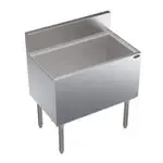 Krowne Metal KR19-30DP Royal Series Underbar Ice Bin/Cocktail Unit, Stainless Steel with 120 lbs. Ice Capacity Bottle Wells - 30.00"W x 19.00"D