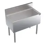 Krowne Metal KR19-36 Royal Series Underbar Ice Bin/Cocktail Unit, Stainless Steel with 115 lbs. Ice Capacity Bottle Wells - 36.00"W x 19.00"D