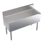 Krowne Metal KR19-48 Royal Series Underbar Ice Bin/Cocktail Unit, Stainless Steel with 160 lbs. Ice Capacity Bottle Wells - 48.00"W x 19.00"D