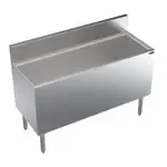 Krowne Metal KR19-48DP-10 Royal Series Underbar Ice Bin/Cocktail Unit, Stainless Steel with 178 lbs. Ice Capacity Bottle Wells 10-Circuit Cold Plate - 48.00"W x 19.00"D
