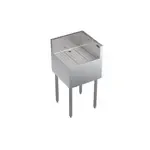 Krowne Metal KR19-C18R Underbar Drainboard, Freestanding with 6-1/2"H Backsplash - 18"W x 19"D