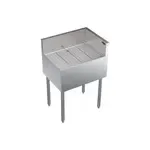 Krowne Metal KR19-C24R Underbar Drainboard, Freestanding with 6-1/2"H Backsplash - 24"W x 19"D