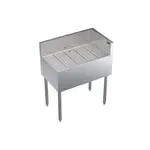 Krowne Metal KR19-C30R Underbar Drainboard, Freestanding with 6-1/2"H Backsplash - 30"W x 19"D