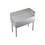 Krowne Metal KR19-C36R Underbar Drainboard, Freestanding with 6-1/2"H Backsplash - 36"W x 19"D