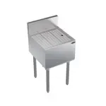 Krowne Metal KR19-GS18 Underbar Drainboard, Freestanding with 6-1/2"H Backsplash - 18"W x 19"D