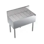 Krowne Metal KR19-GS36 Underbar Drainboard, Freestanding with 6-1/2"H Backsplash - 36"W x 19"D