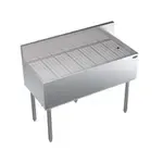 Krowne Metal KR19-GS42 Underbar Drainboard, Freestanding with 6-1/2"H Backsplash - 42"W x 19"D