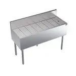 Krowne Metal KR19-GS48 Underbar Drainboard, Freestanding with 6-1/2"H Backsplash - 48"W x 19"D