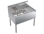 Krowne Metal KR24-32L Underbar Sink Unit, Compartment with and / - 36"W x 24"D