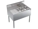 Krowne Metal KR24-32R Underbar Sink Unit, Compartment with and / - 36"W x 24"D