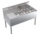 Krowne Metal KR24-43R Underbar Sink Unit, Compartment with and / - 48.00"W x 24.00"D