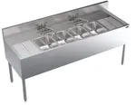 Krowne Metal KR24-64C Underbar Sink Unit, Compartment with and / - 72.00"W x 24.00"D