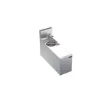 Krowne Metal KR24-MC8 Underbar Sink Unit, 1 Compartment, Stainless and Galvanized Steel, with 6-1/2"H Backsplash and without Drainboard / Faucet Included - 8"W x 24"D