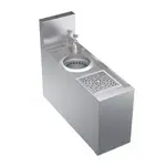 Krowne Metal KR24-MD8 Underbar Sink Unit, 1 Compartment, Stainless and Galvanized Steel, with 6-1/2"H Backsplash and without Drainboard / Faucet Included - 8"W x 24"D