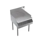 Krowne Metal KR24-RG24 Underbar Drainboard, Freestanding with 6-1/2"H Backsplash - 24"W x 24"D