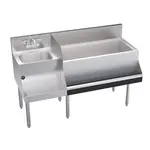 Krowne Metal KR24-W54R-10 Royal Series Underbar Ice Bin/Cocktail Station