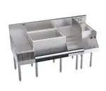 Krowne Metal KR24-W60C-10 Royal Series Underbar Ice Bin/Cocktail Station