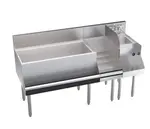 Krowne Metal KR24-W60D-10 Royal Series Underbar Ice Bin/Cocktail Station