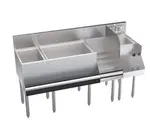 Krowne Metal KR24-W60E-10 Royal Series Underbar Ice Bin/Cocktail Station