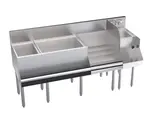 Krowne Metal KR24-W66E-10 Royal Series Underbar Ice Bin/Cocktail Station