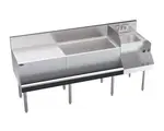 Krowne Metal KR24-W72A-10 Royal Series Underbar Ice Bin/Cocktail Station