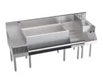 Krowne Metal KR24-W72C-10 Royal Series Underbar Ice Bin/Cocktail Station