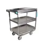 Lakeside Manufacturing 726 Open Base 700 Pounds Stainless Steel 3 Shelf Utility Cart, with 5" casters - 18" x 27"