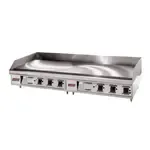 Lang Manufacturing 272TC LG Series 72'' Countertop Gas Griddle with Thermostatic Controls - 162,000 BTU