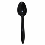 U2003B Karat PP Plastic Medium Weight Tea Spoons Bulk Box, Black - 1,000 pcs