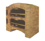 Marsal & Sons MB-42 STACKED MB Slice Series Gas Pizza Bake Oven Double Deck, 120 Volts - 190,000 BTU