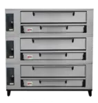 Marsal & Sons SD-866 TRIPLE SD Slice Series Gas Pizza Bake Oven Triple Deck, 120 Volts - 390,000 BTU