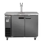 Maxx Cold MXBD48-1BHC 2 Taps 1/2 Barrel Draft Beer Cooler - Black, 2 Kegs Capacity, 115 Volts