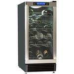 Maxx Cold MCWC28 14.50'' 1 Section Undercounter Refrigerator with 1 Right Hinged Solid Door and Side / Rear Breathing Compressor